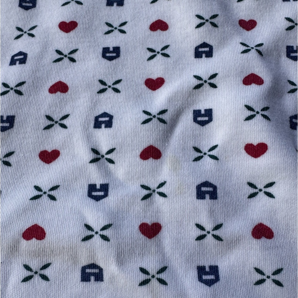 Vintage Eddie Bauer Size M White Turtleneck with Red and Blue cottagecore - Picture 5 of 8